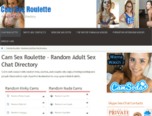 Tablet Screenshot of camsexroulette.net